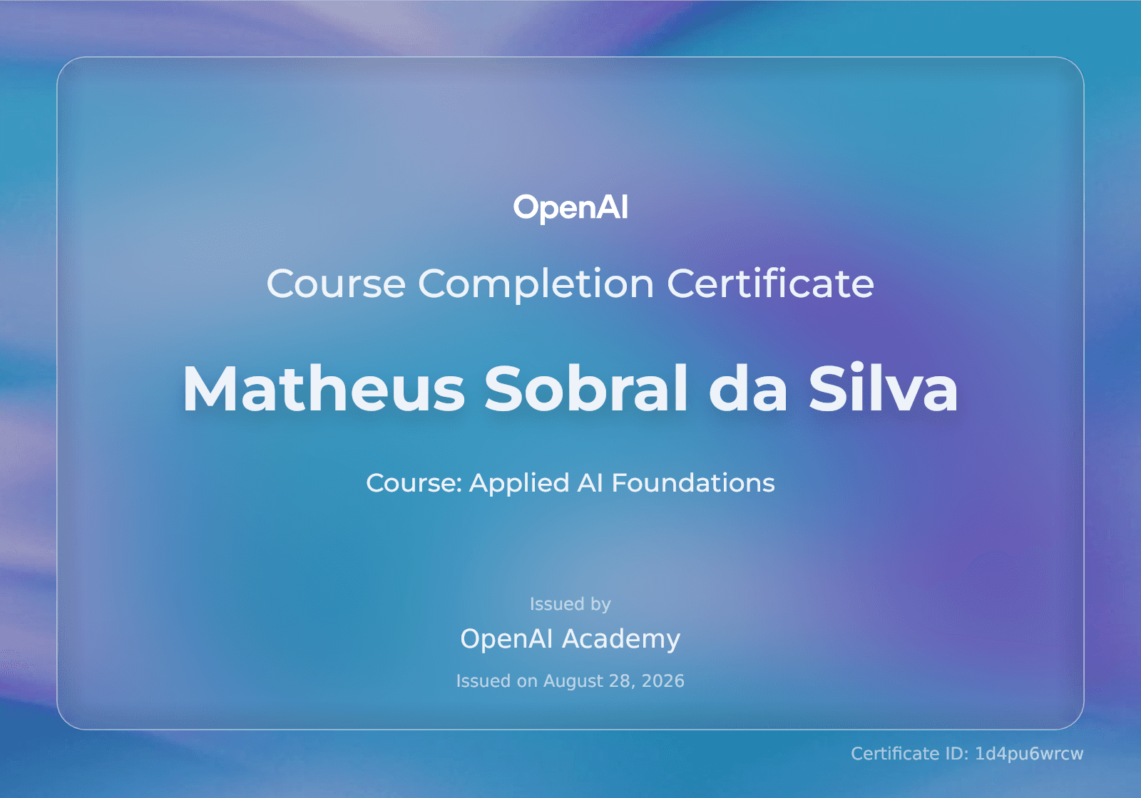 Applied AI Foundations