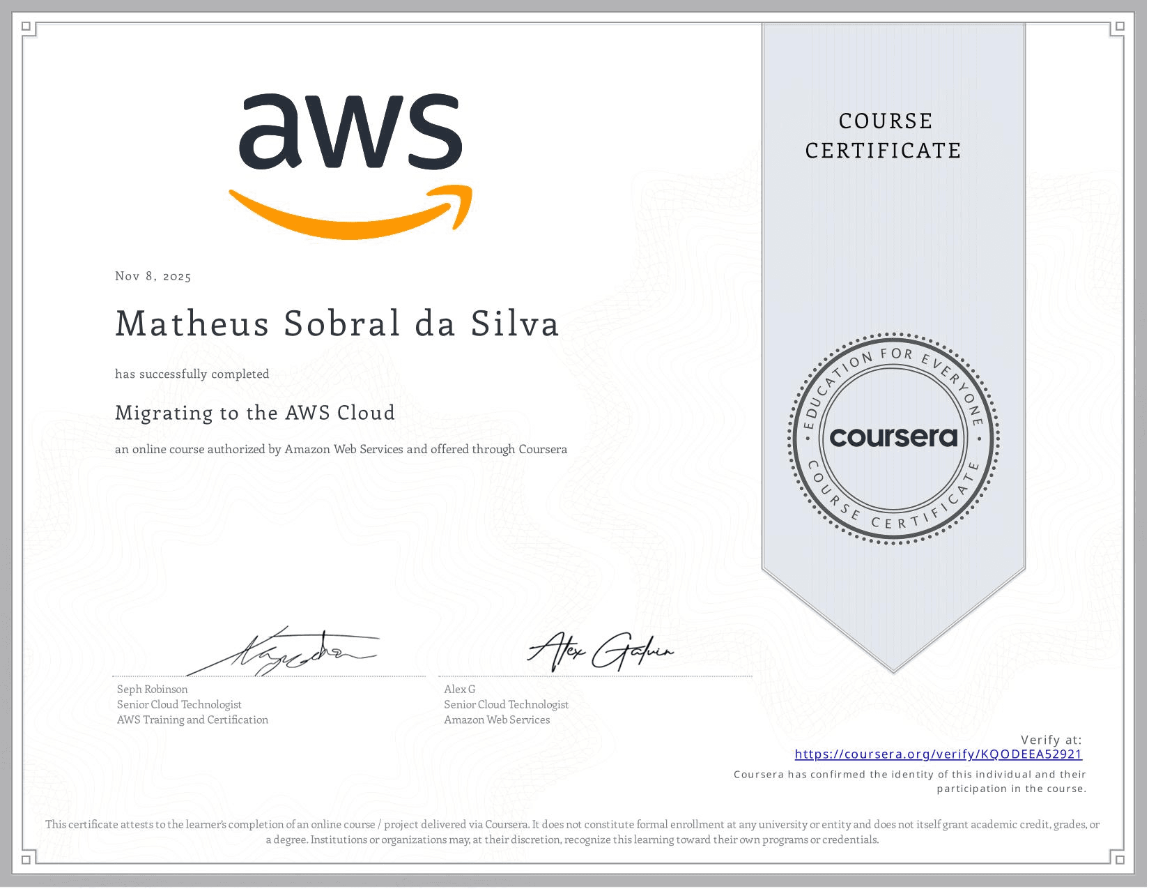 Migrating to the AWS Cloud